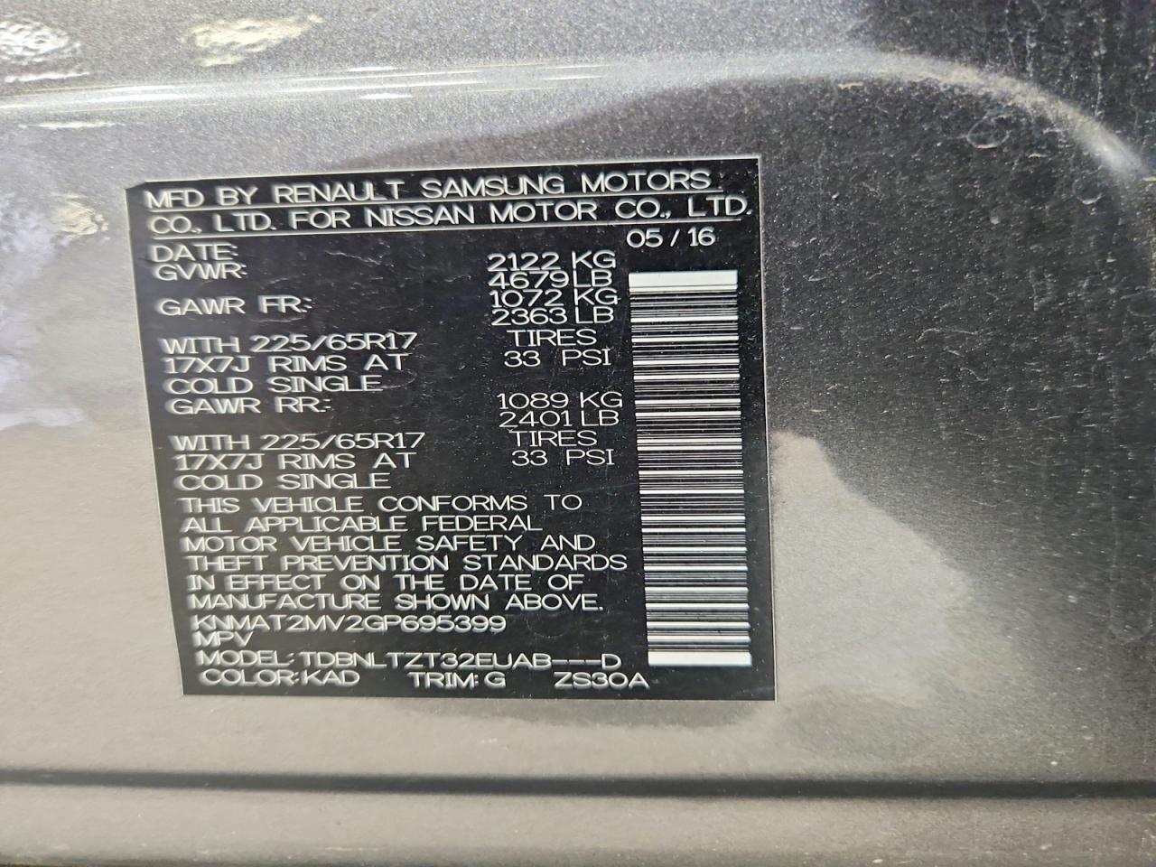 Nissan Rogue Sv