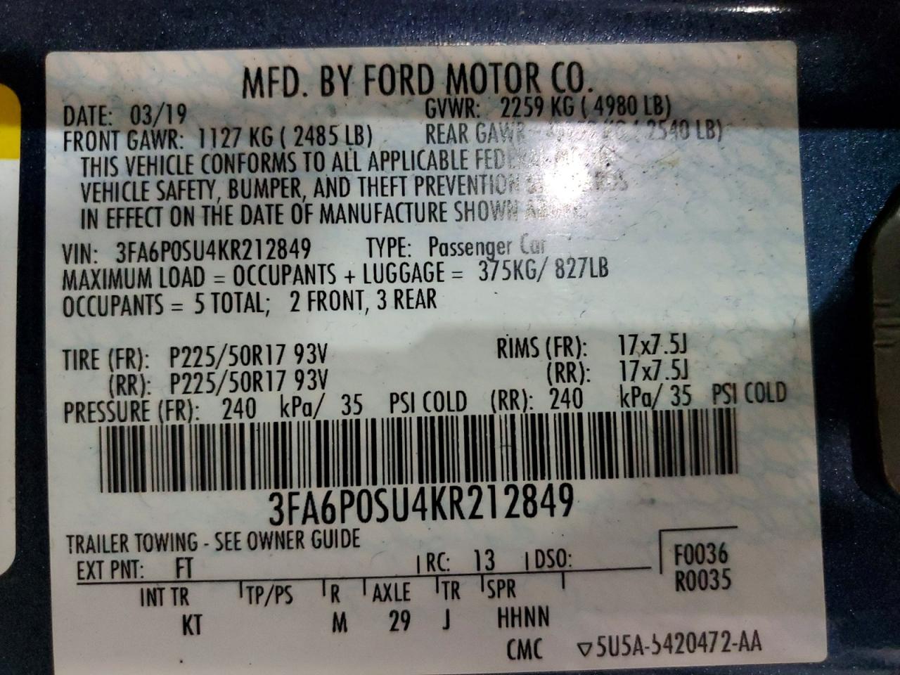 Ford Fusion Titanium