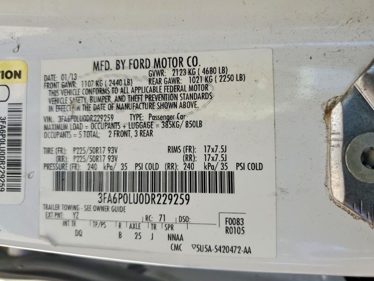 Ford Fusion Se Hybrid