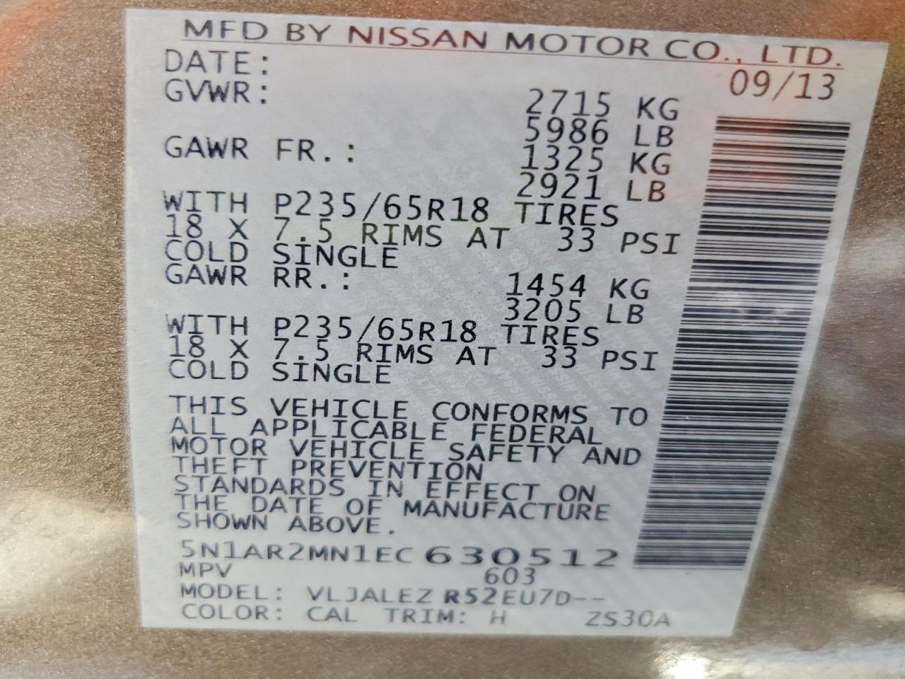 Nissan Pathfinder Sv