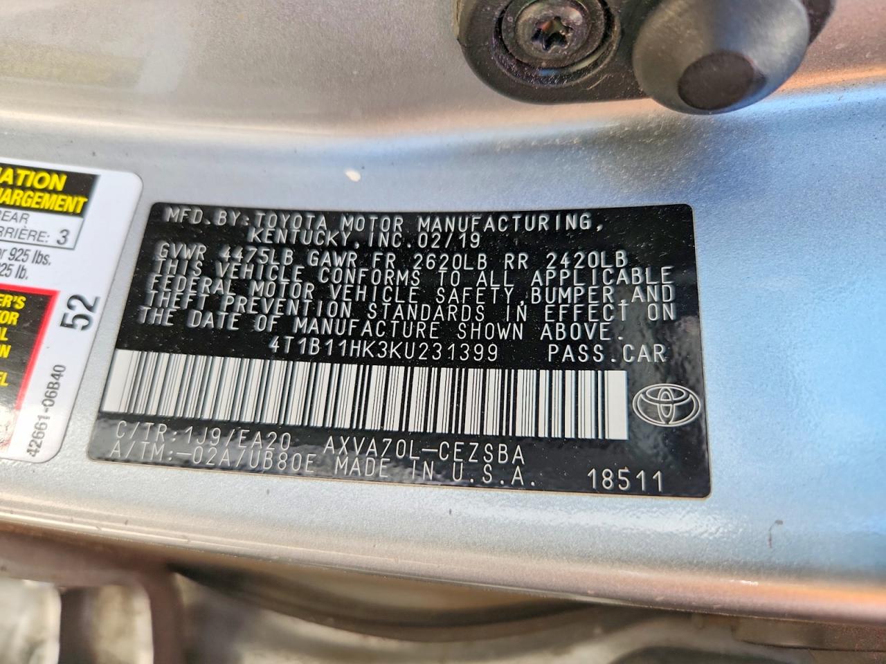 Toyota Camry Se