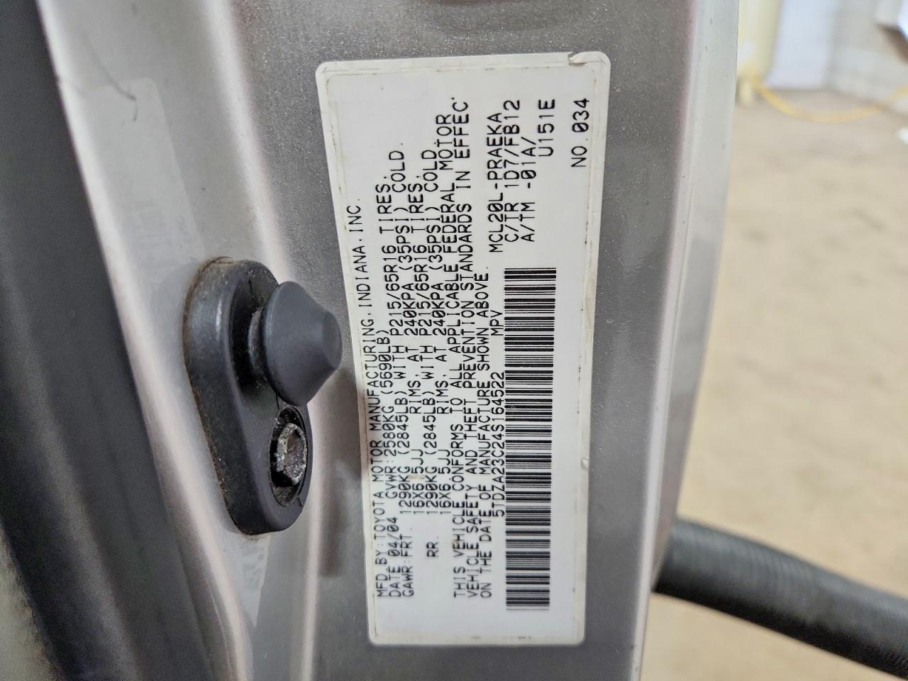 Toyota Sienna Le 8 Passenger