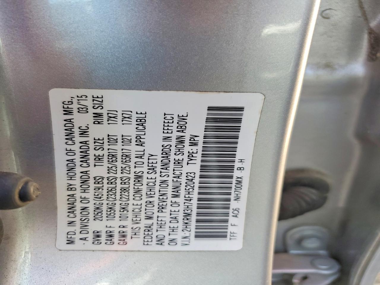 Honda Crv Exl