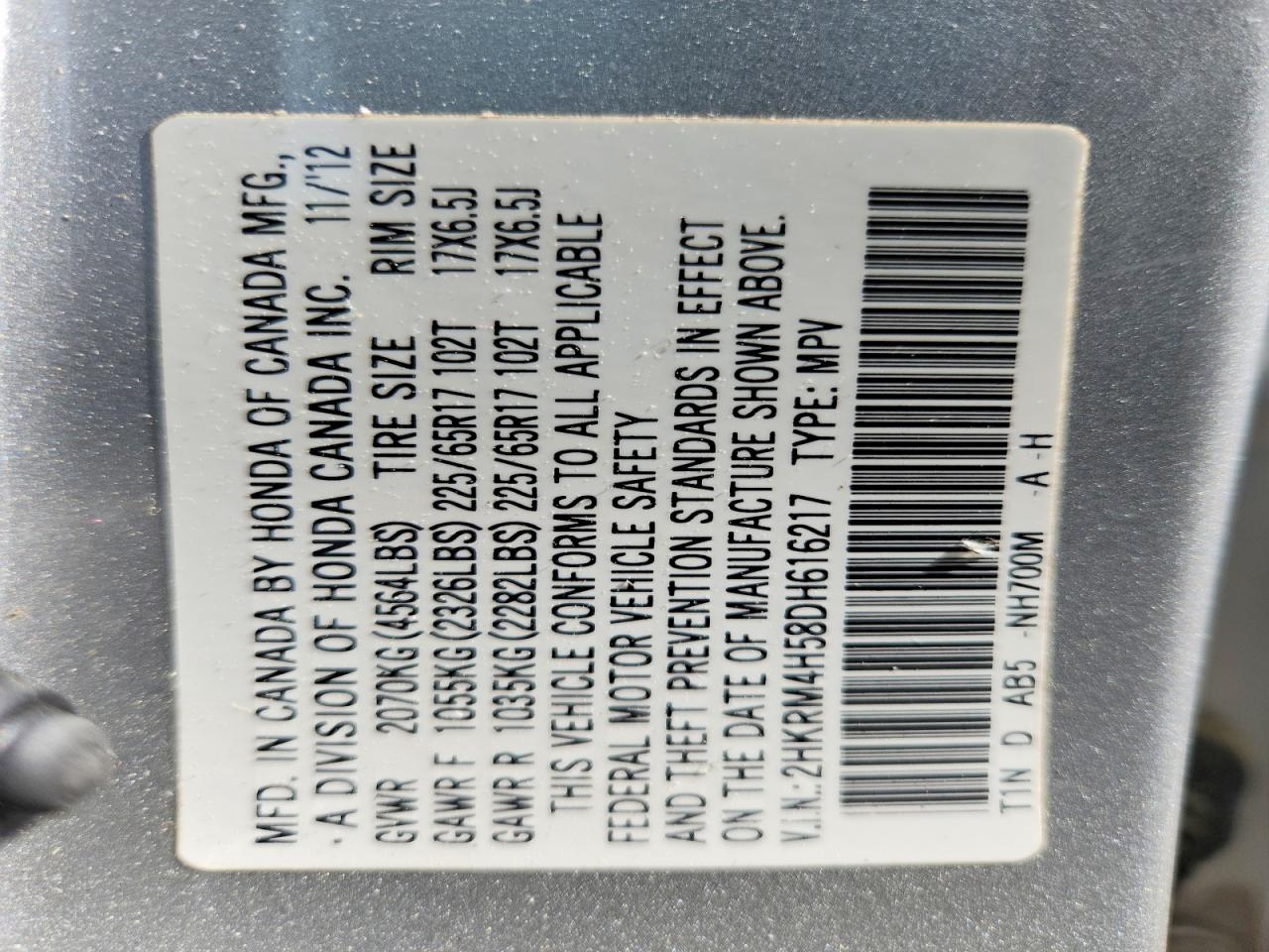 Honda Crv Ex