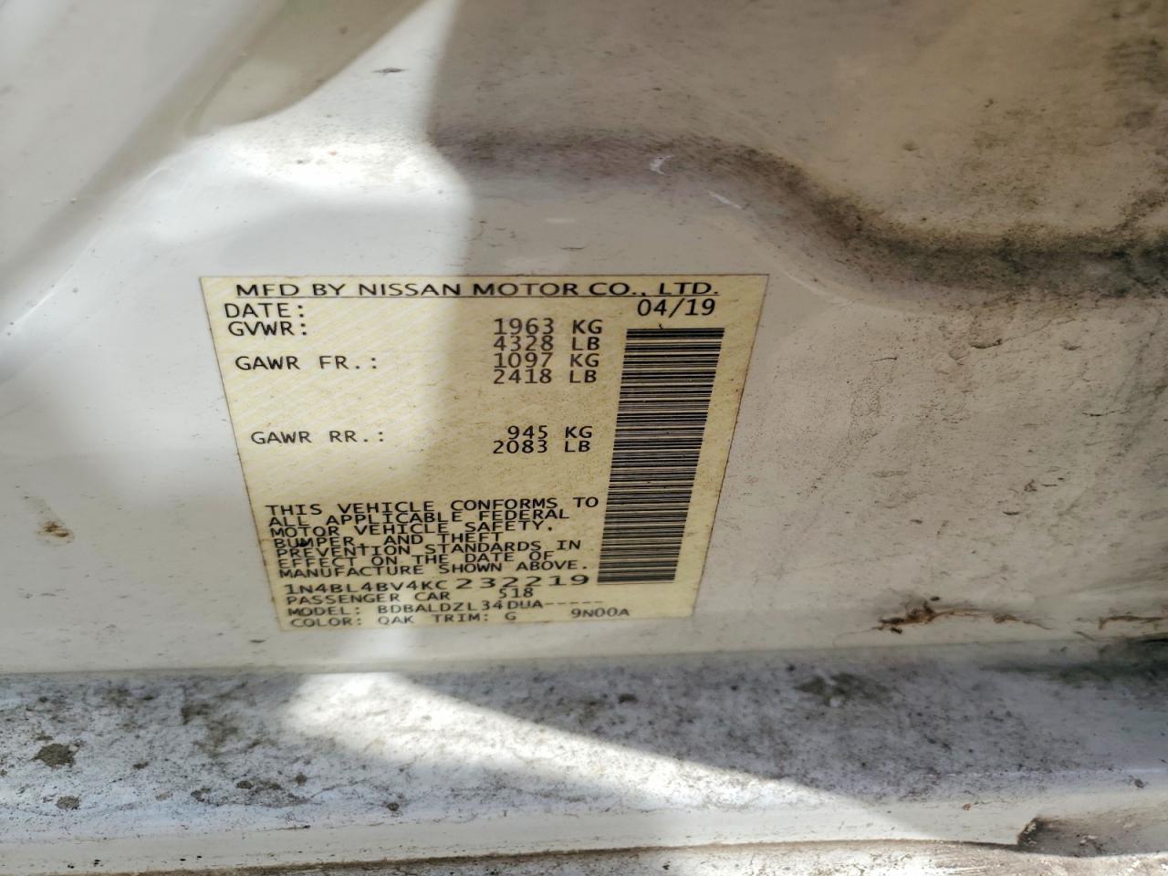 Nissan Altima 2.5 S