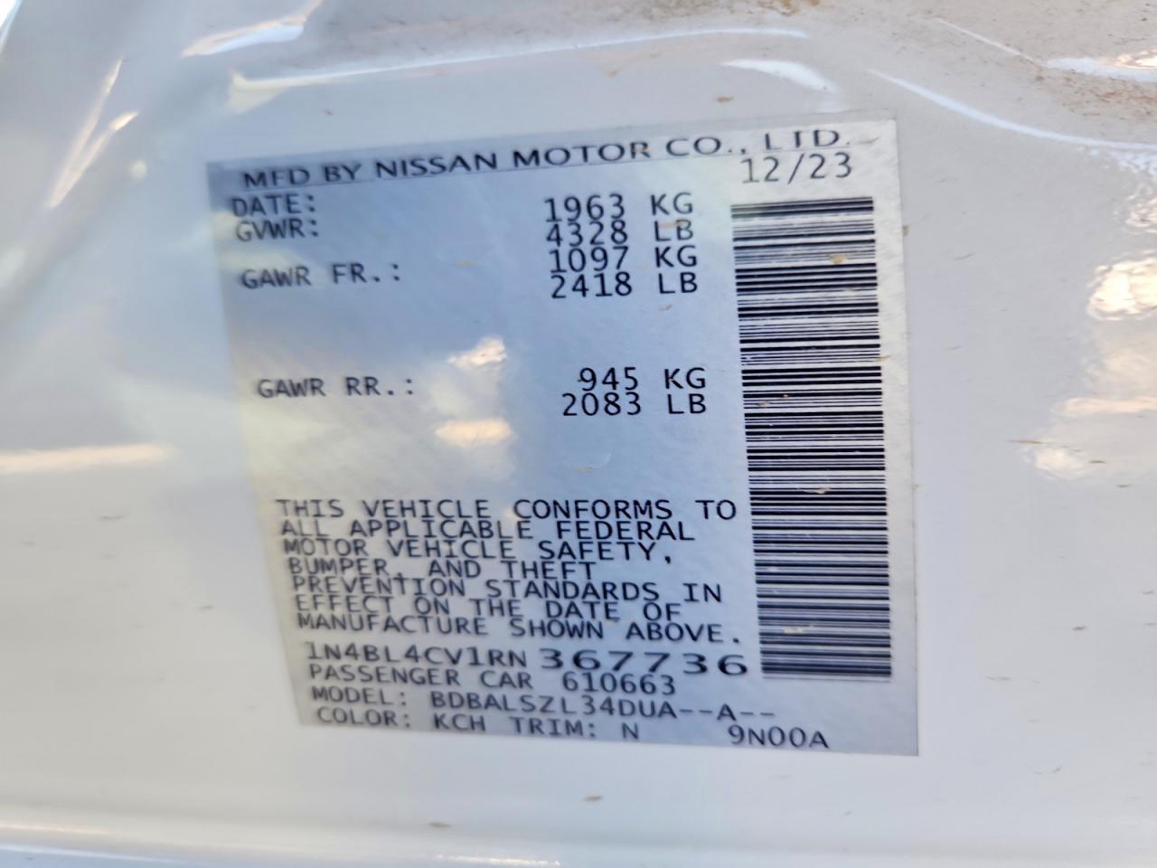 Nissan Altima 2.5 Sr