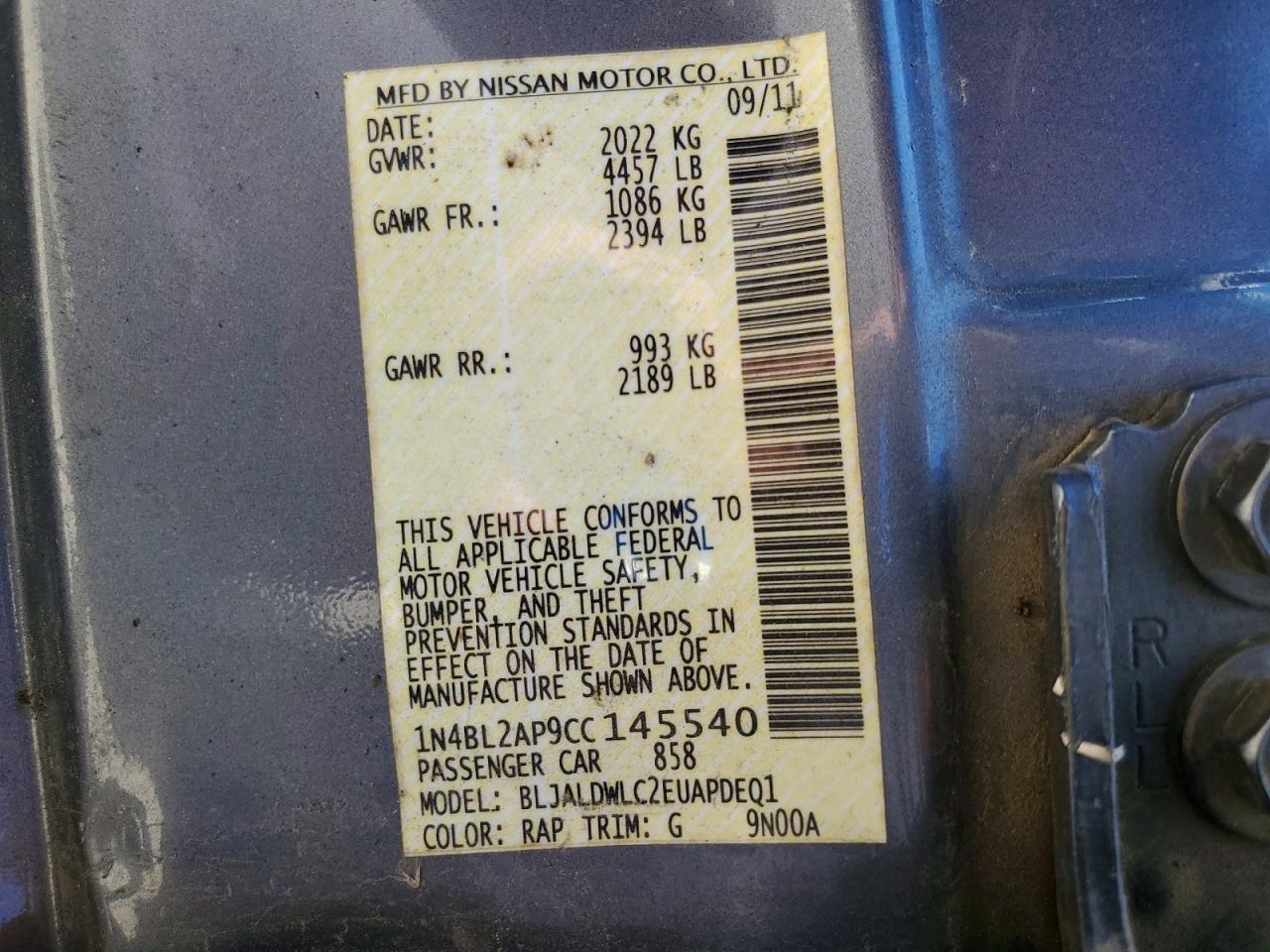 Nissan Altima Sr