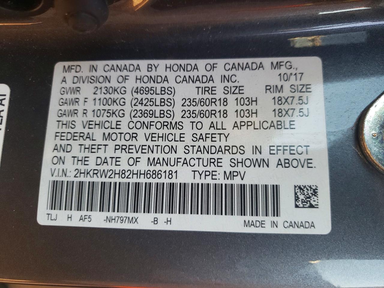 Honda Crv Exl
