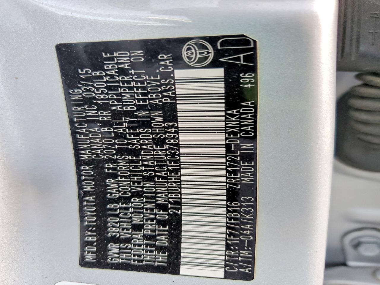 Toyota Corolla Le