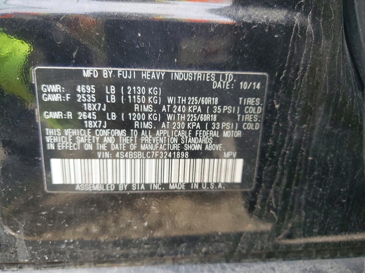 Subaru Outback 2.5i Limited