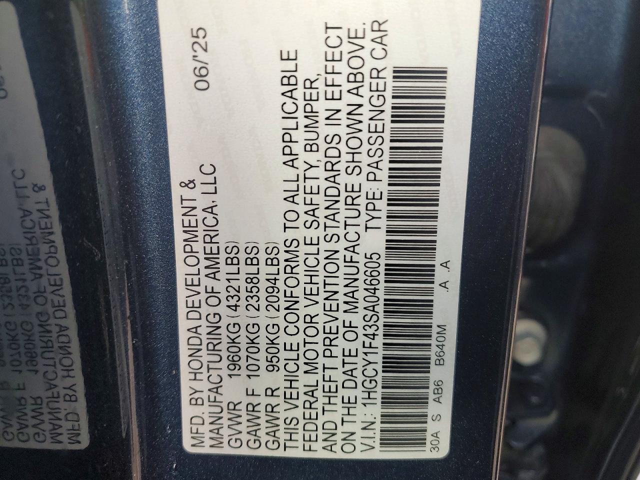 Honda Accord Se