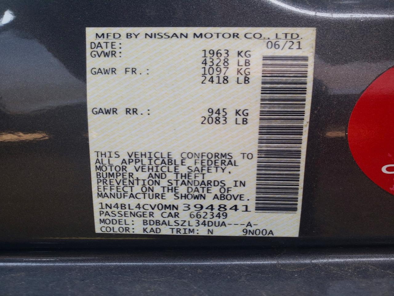 Nissan Altima Sr