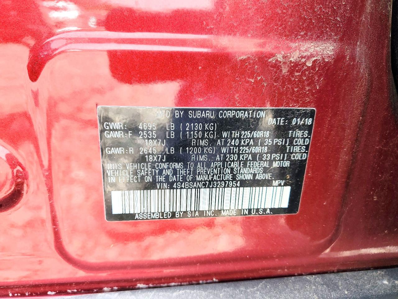 Subaru Outback 2.5i Limited