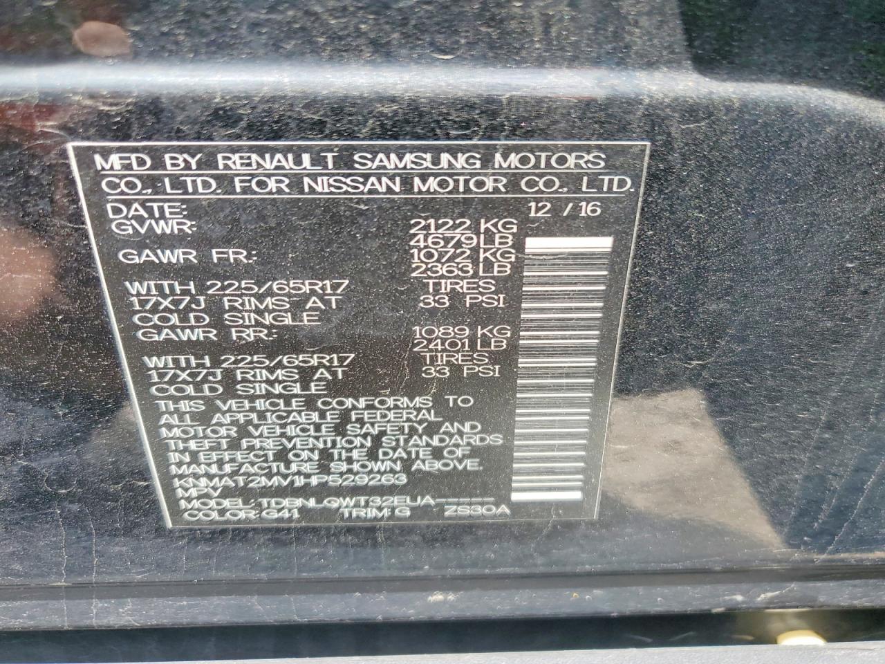 Nissan Rogue Sv