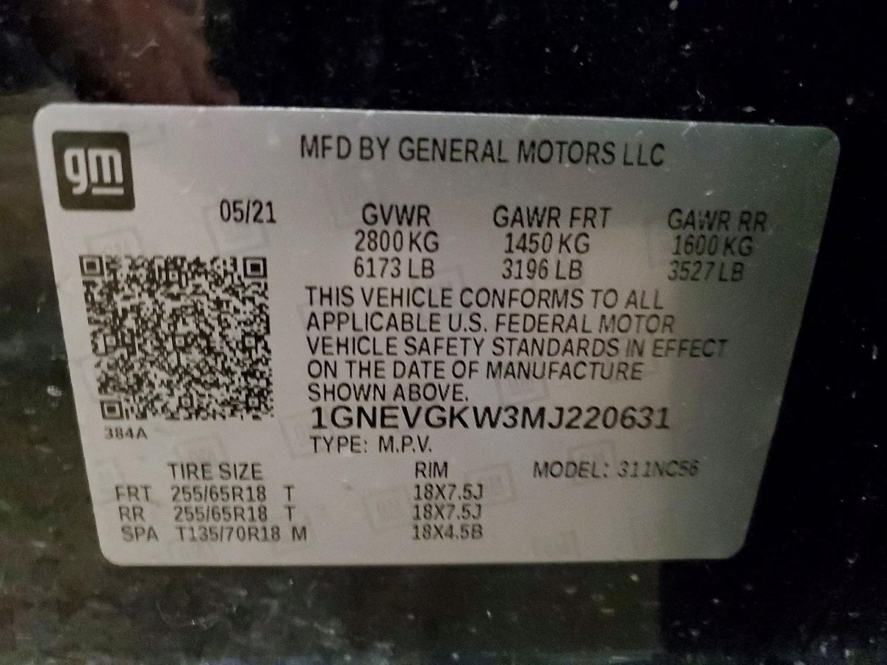 Chevrolet Traverse Lt