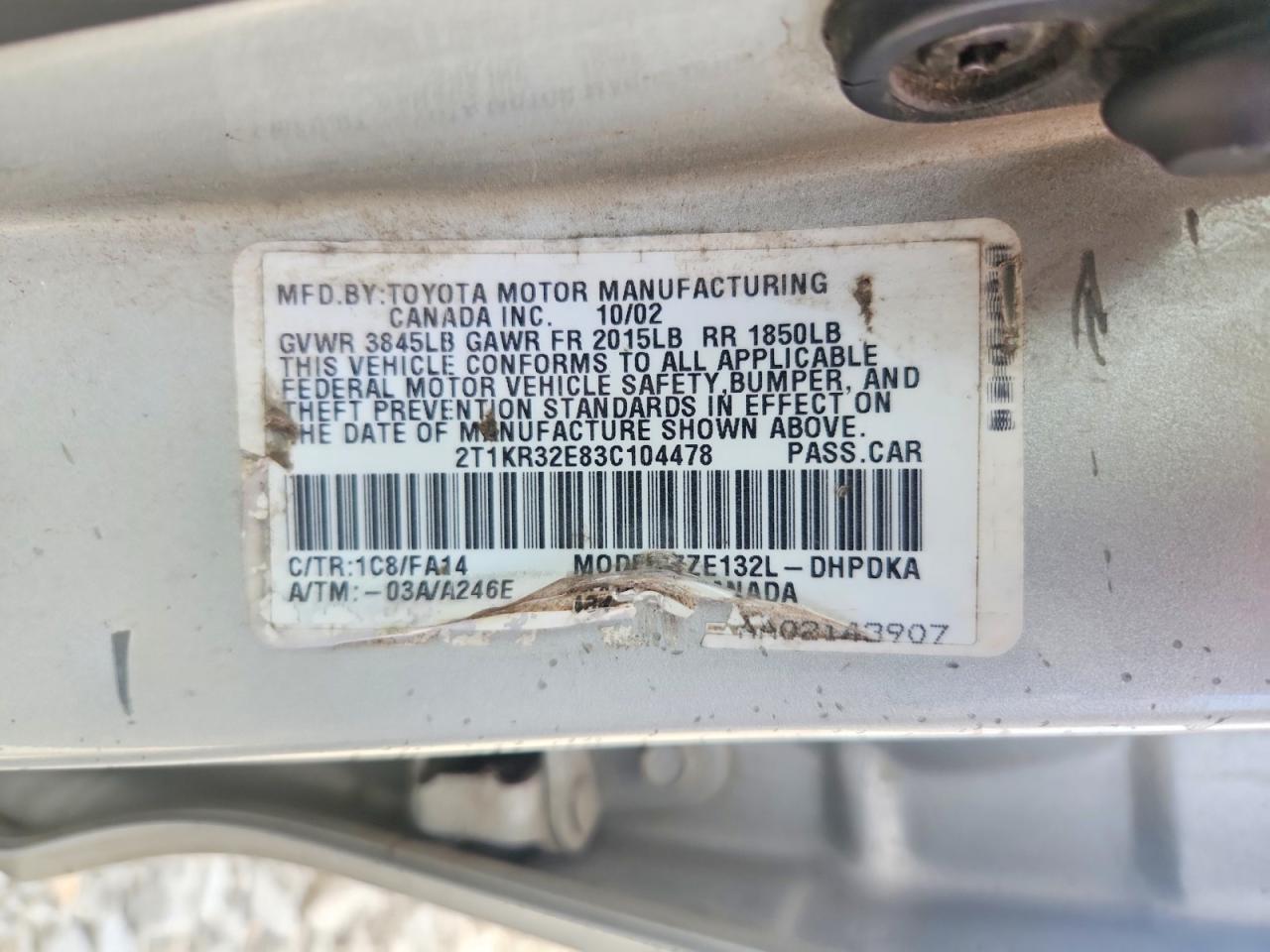 Toyota Matrix Base
