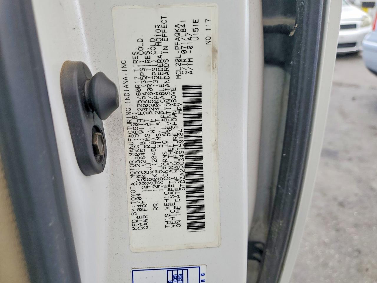 Toyota Sienna Xle 7 Passenger