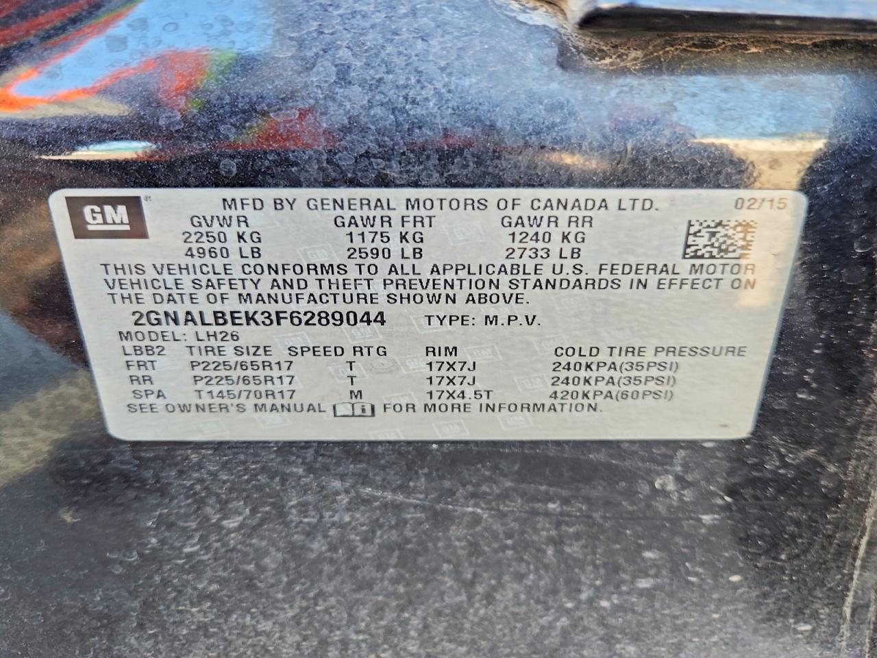 Chevrolet Equinox Lt