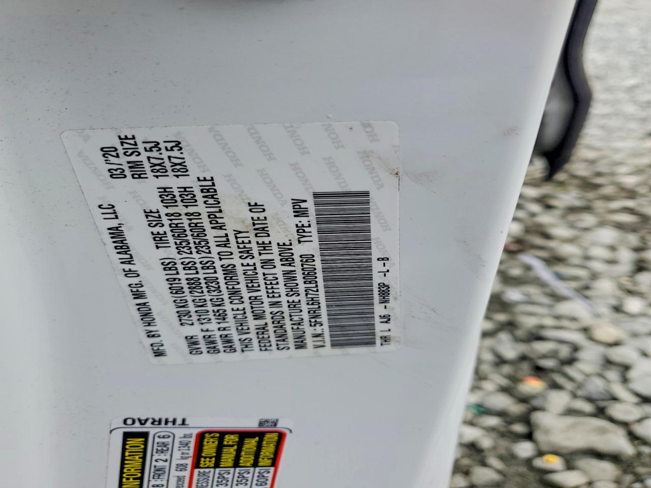 Honda Odyssey Exl