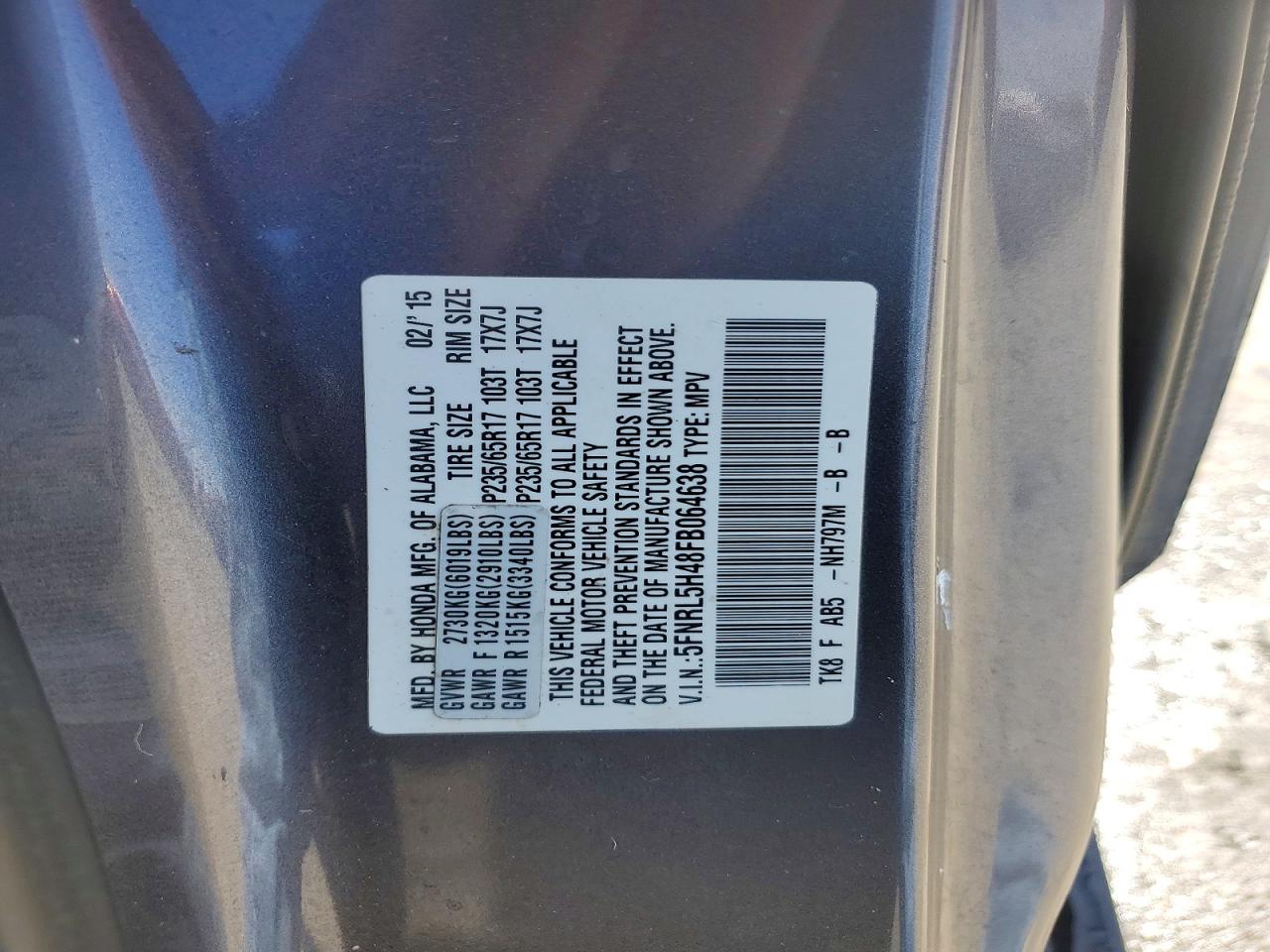 Honda Odyssey Ex