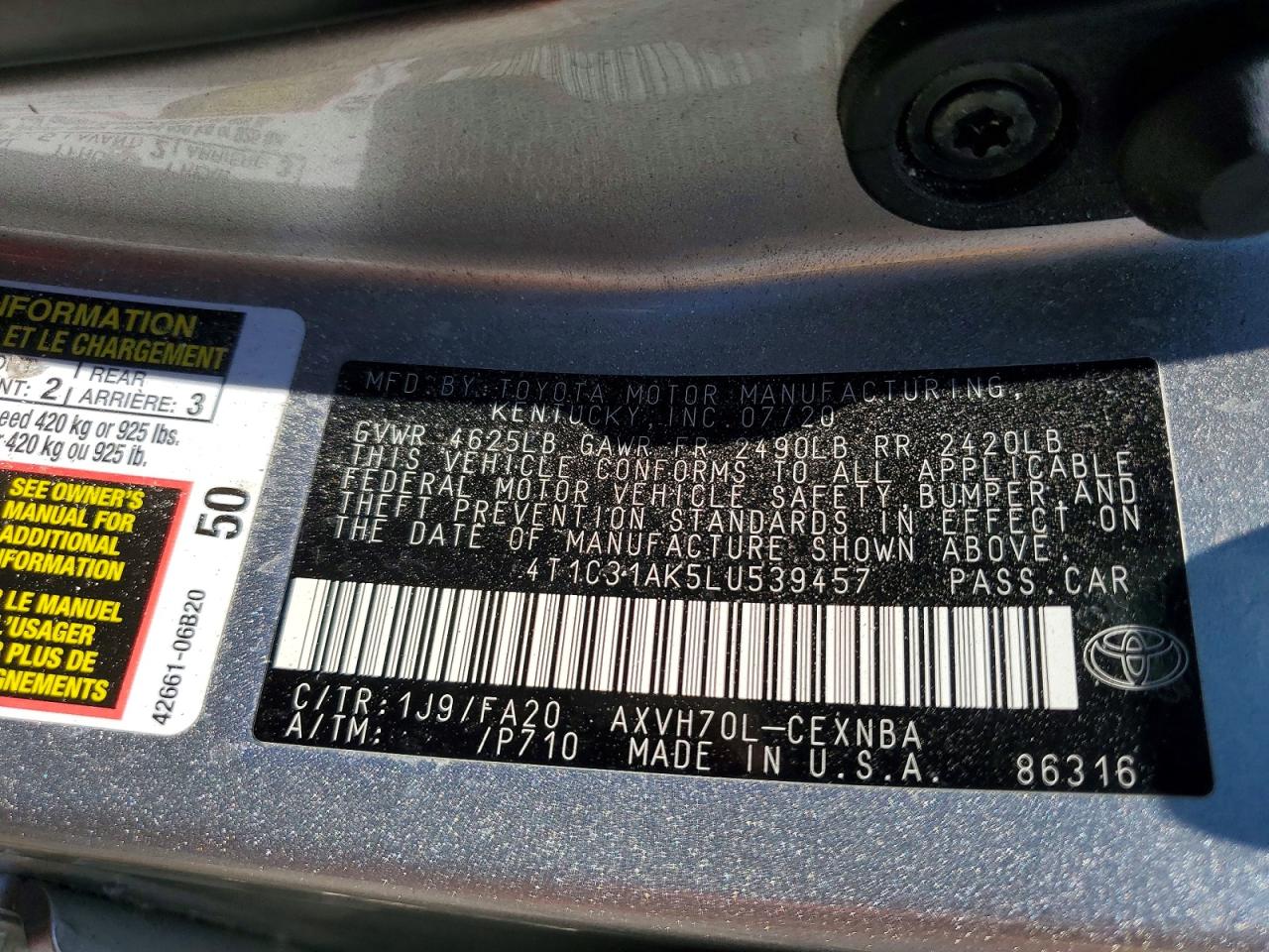 Toyota Camry Le
