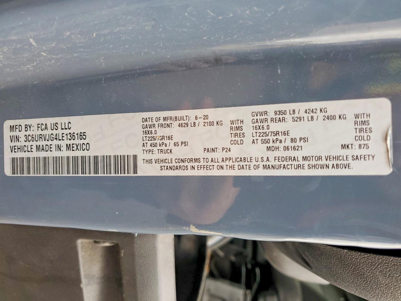 Ram Promaster 1500 High