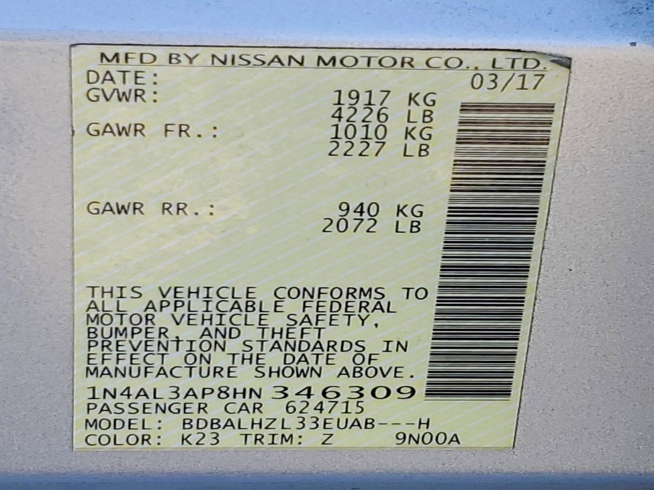 Nissan Altima 2.5 Sr