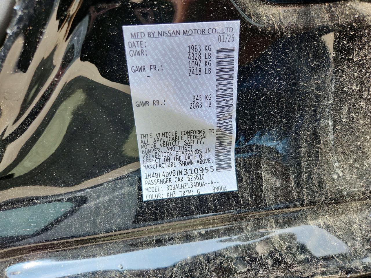 Nissan Altima Sv