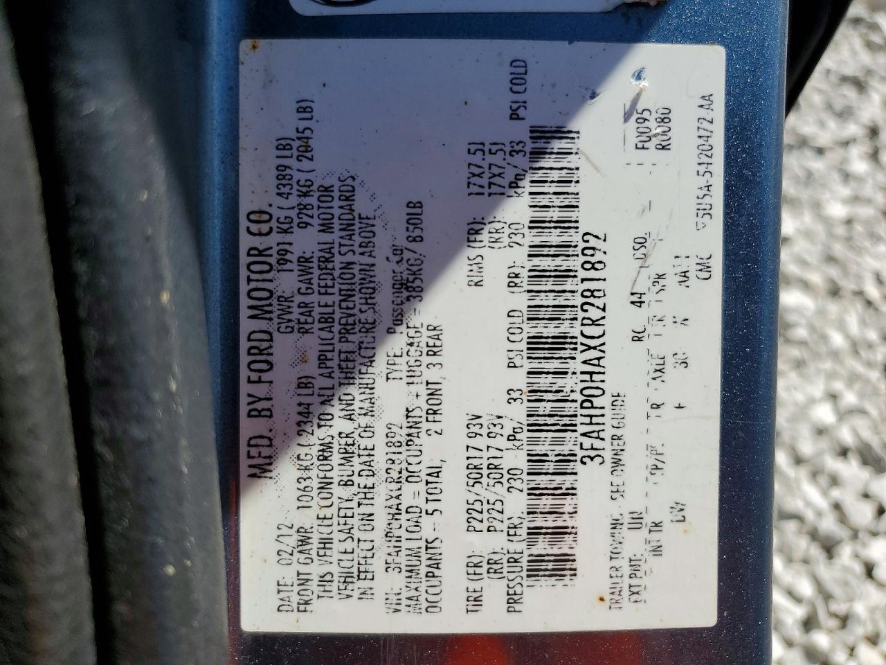 Ford Fusion Se