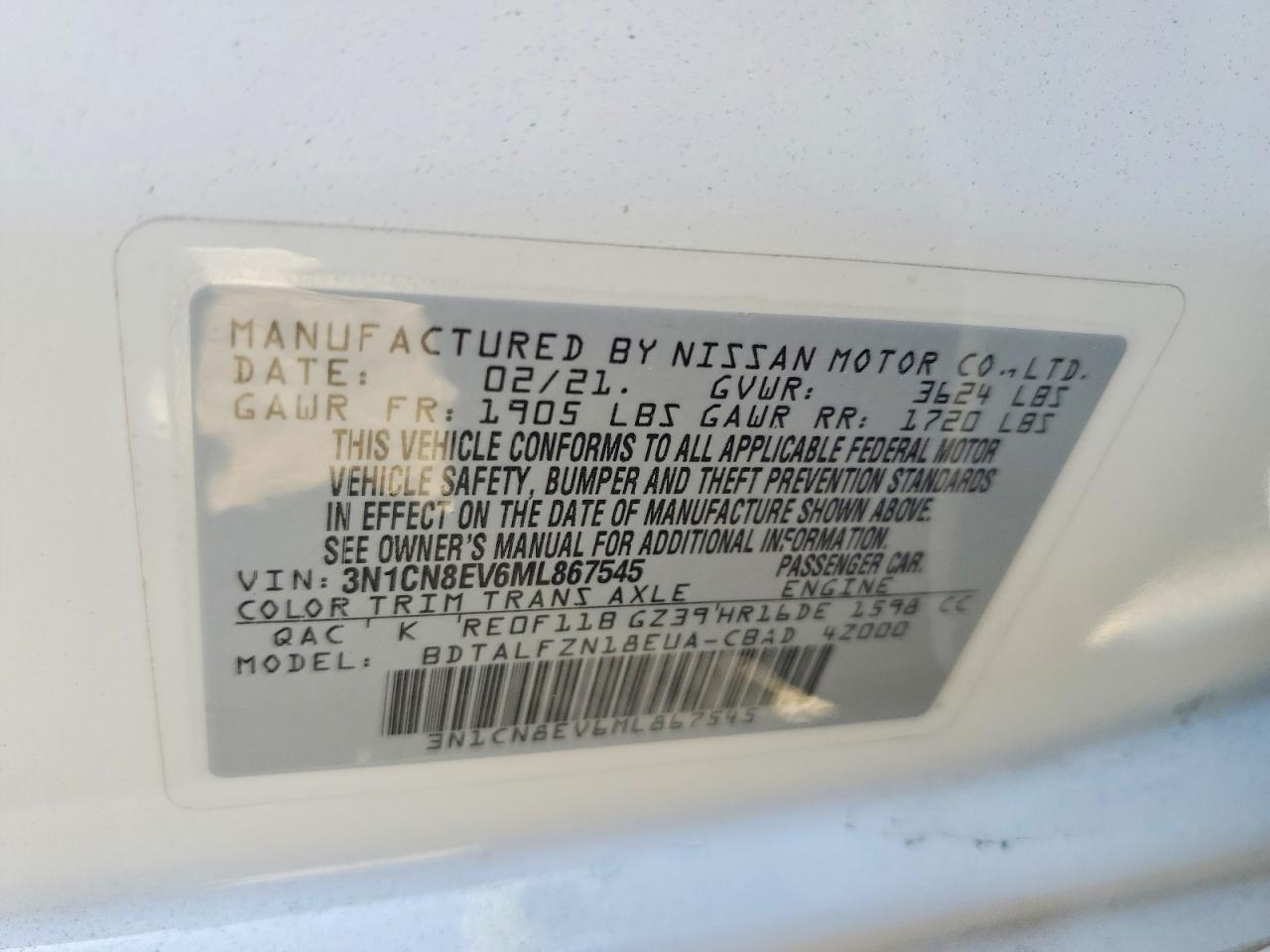 Nissan Versa Sv