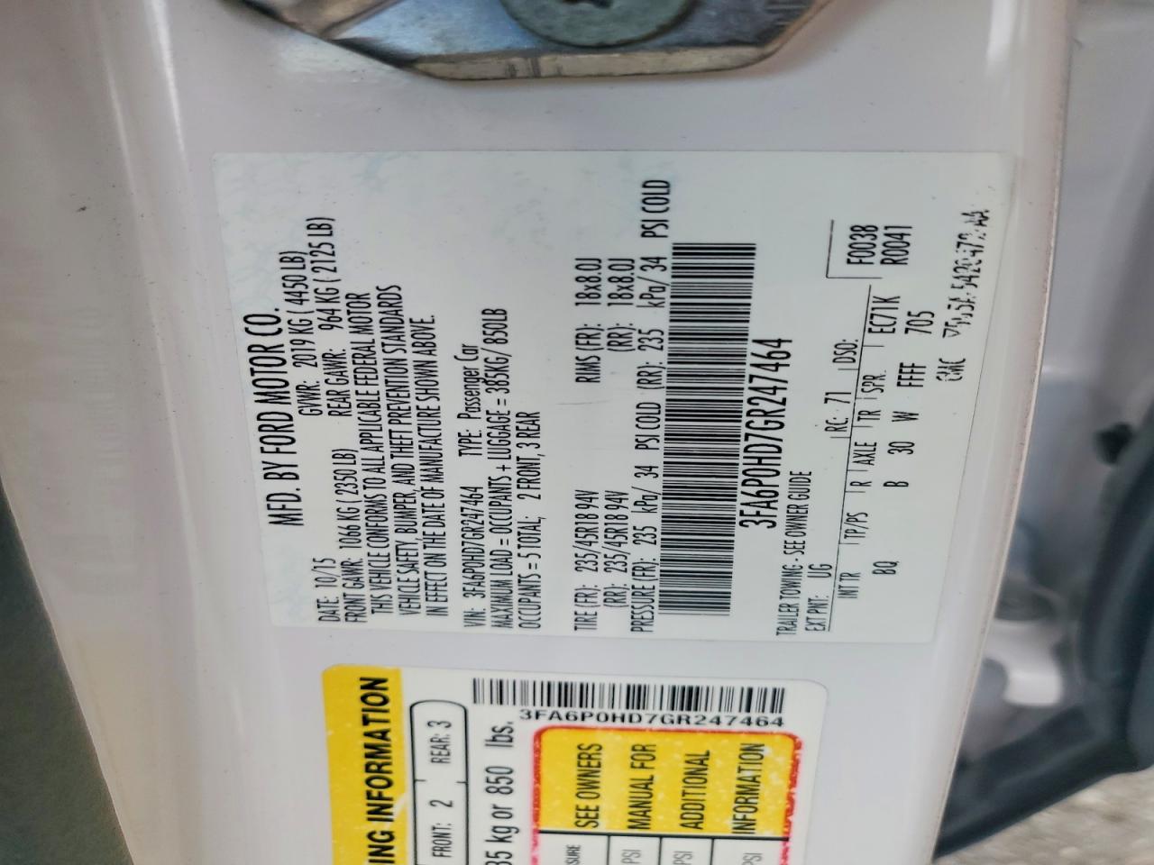 Ford Fusion Se