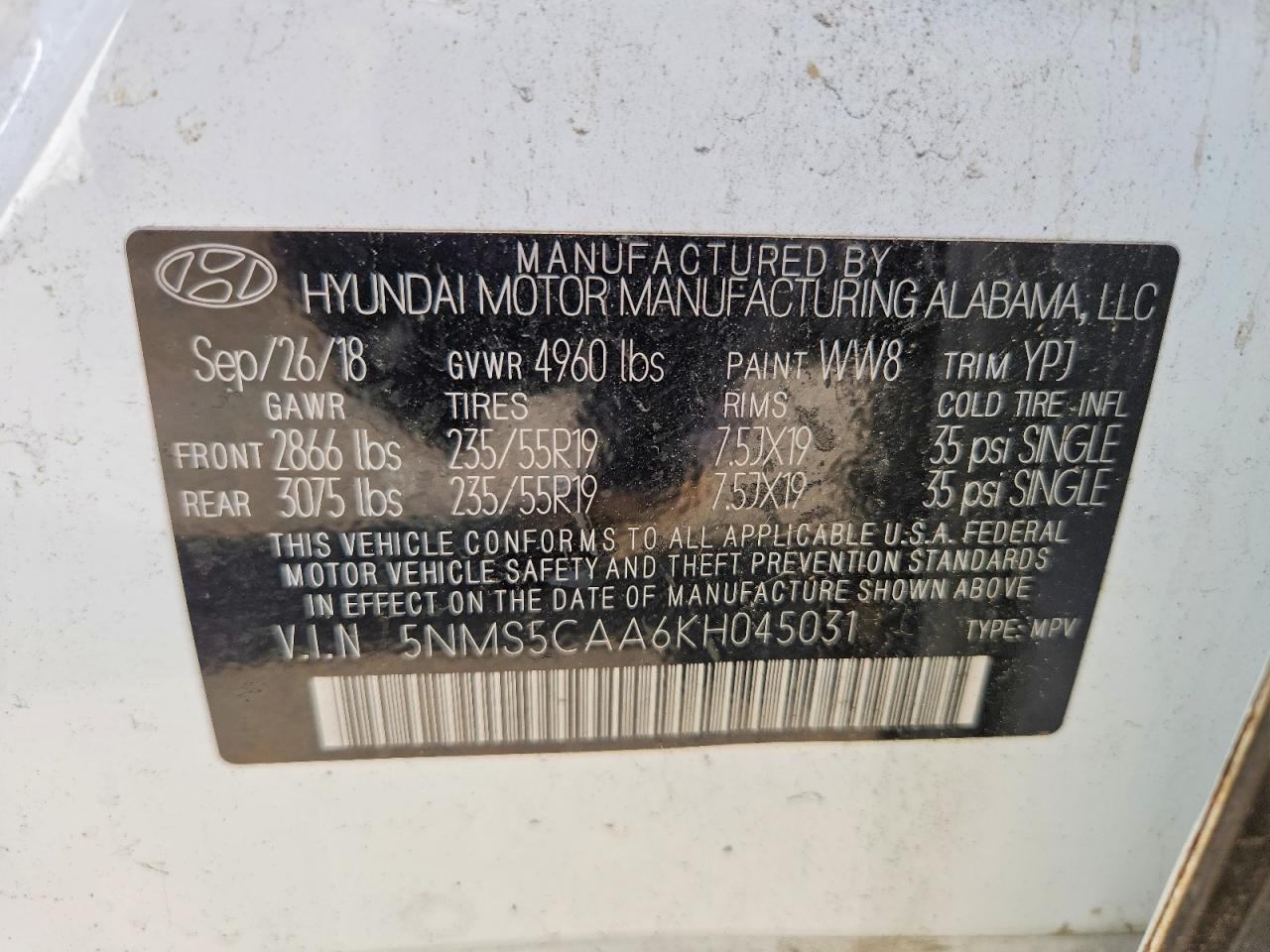 Hyundai SANTA FE Limited 2.0t