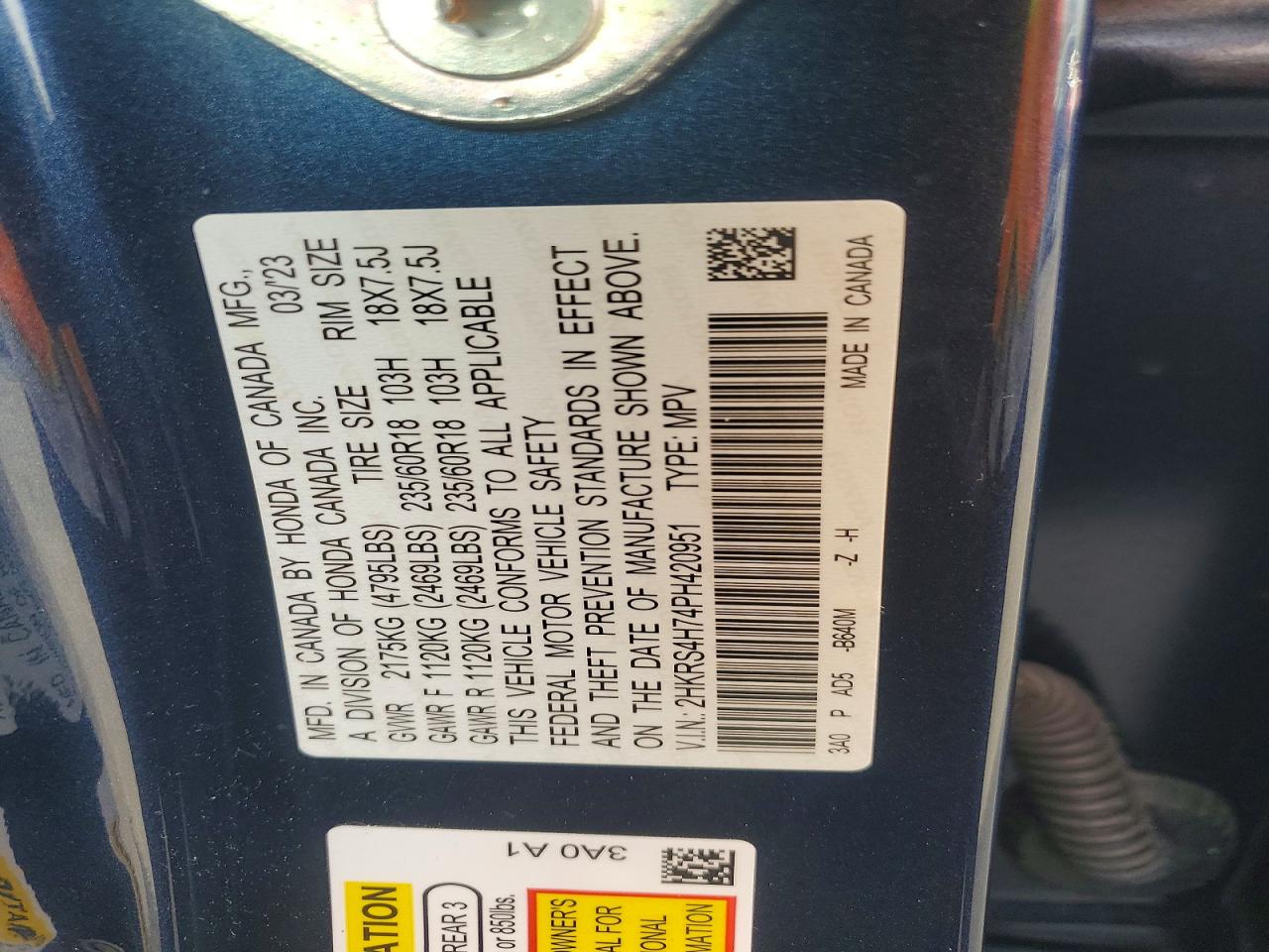 Honda Crv Exl