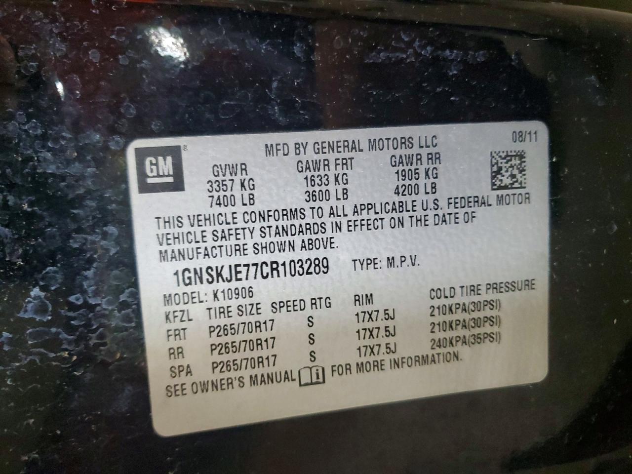 Chevrolet Suburban K1500 Lt