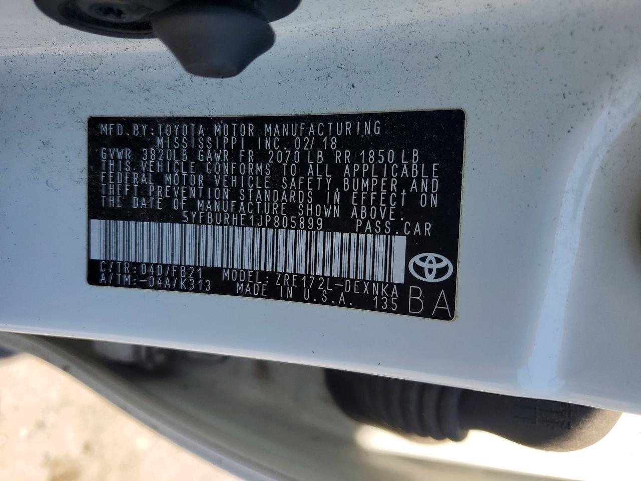 Toyota Corolla Le