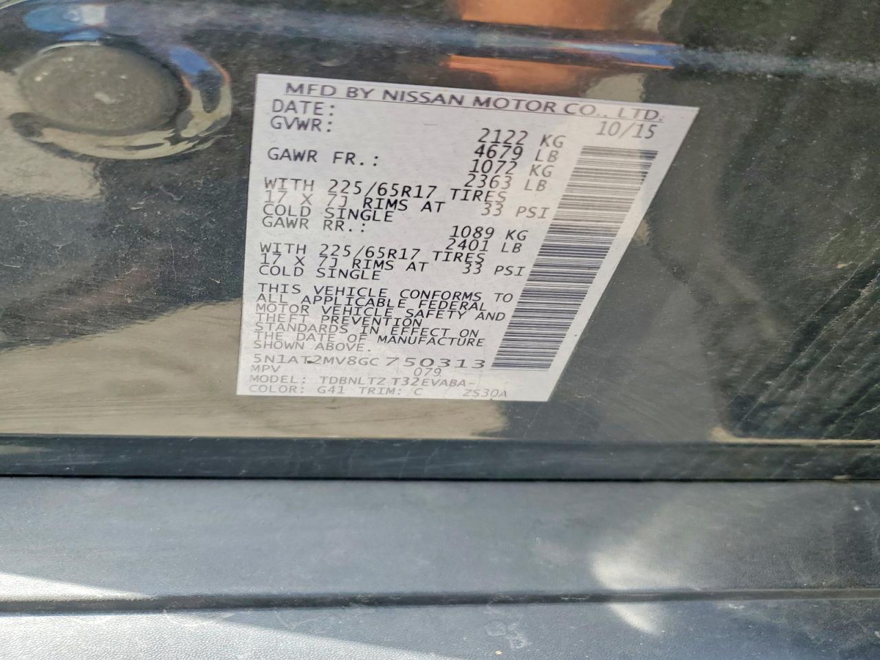 Nissan Rogue Sv