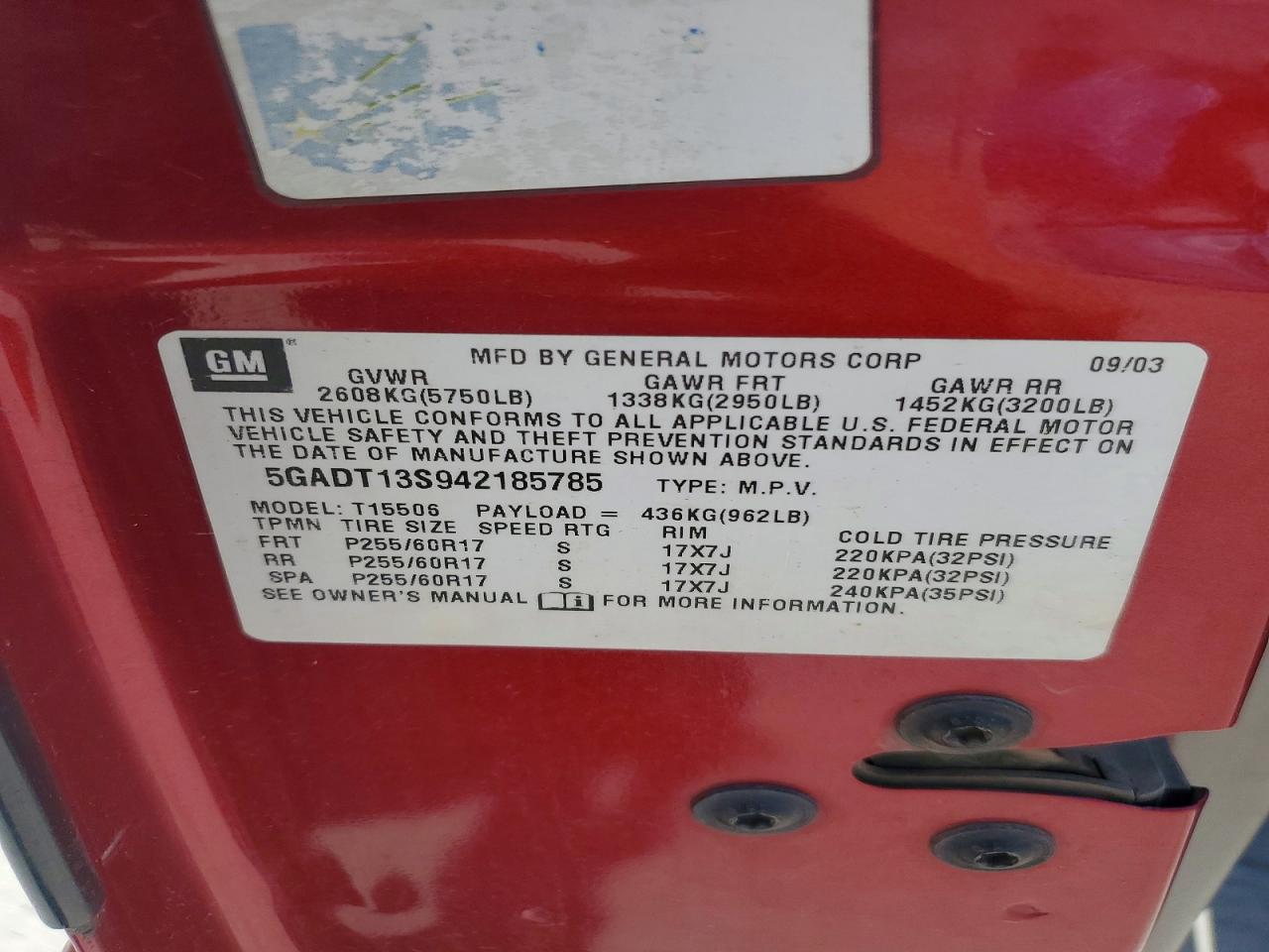 Buick Rainier Cxl