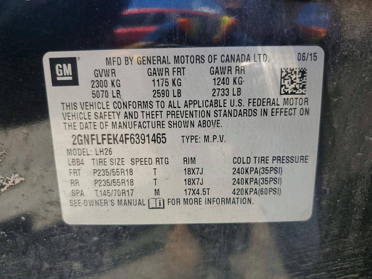 Chevrolet Equinox Lt