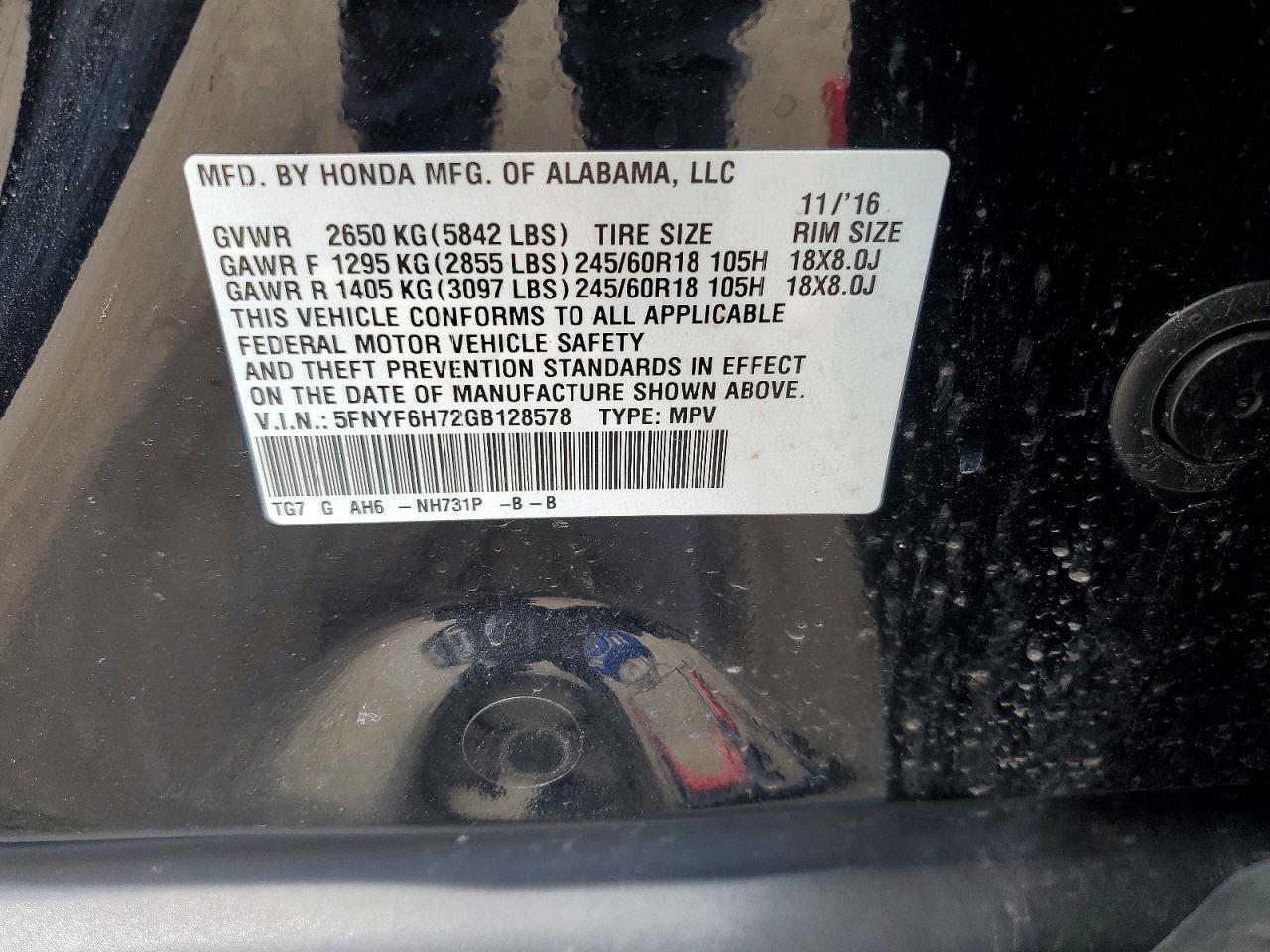 Honda Pilot Exln