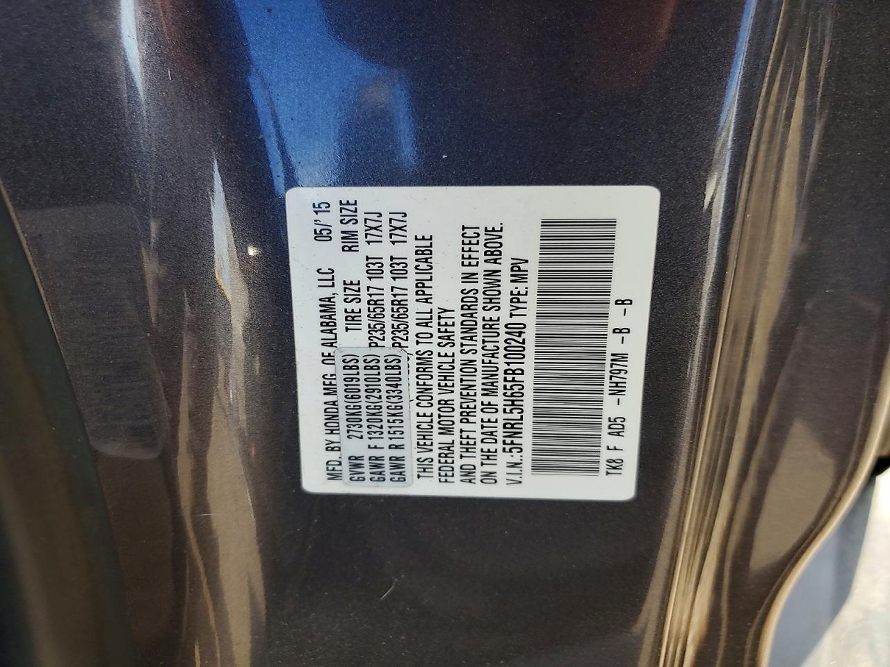 Honda Odyssey Exl