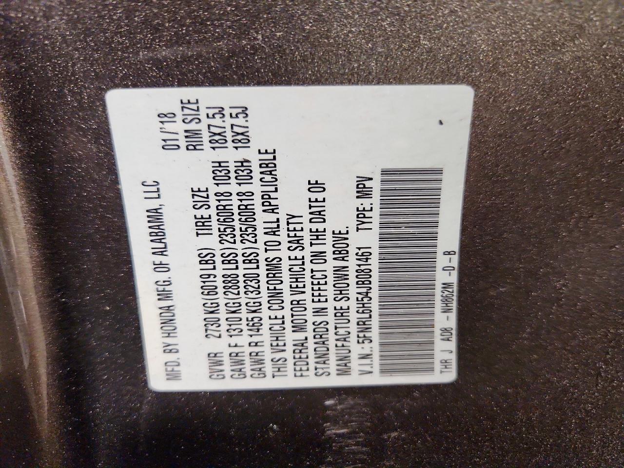 Honda Odyssey Ex