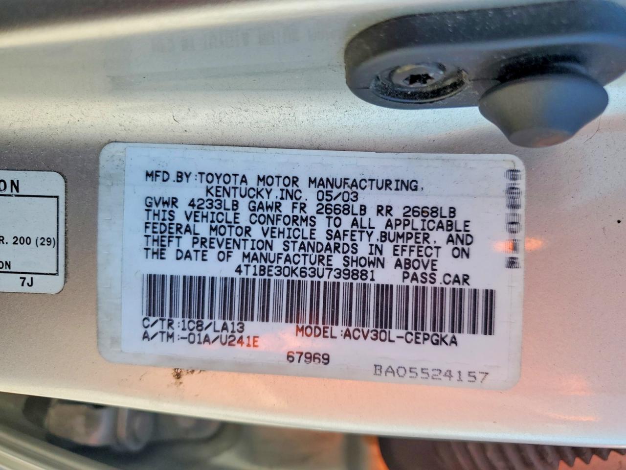 Toyota Camry Xle