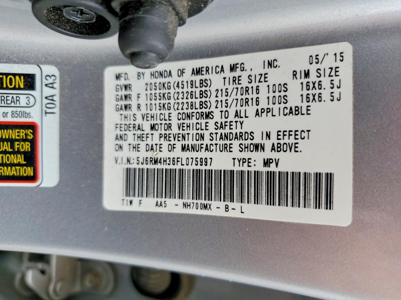 Honda Crv Lx
