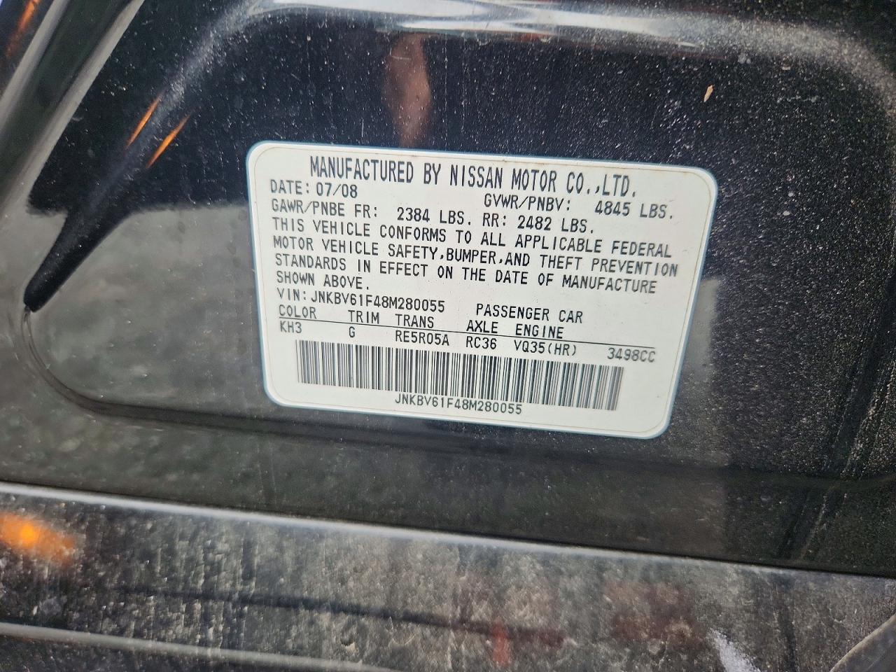 INFINITI G35 X