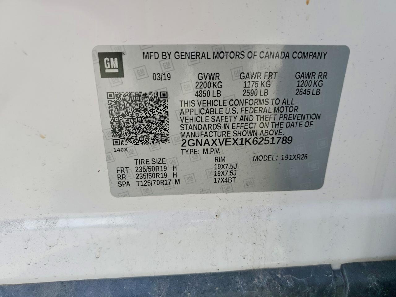 Chevrolet Equinox Lt