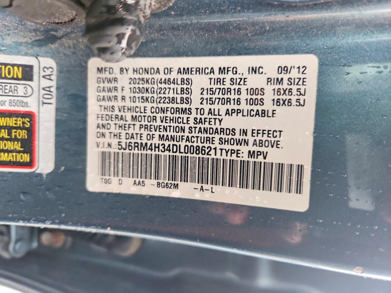 Honda Crv Lx