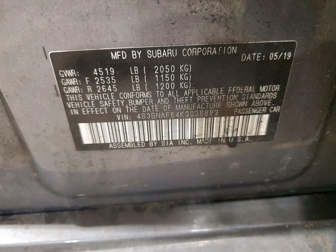 Subaru Legacy 2.5i Premium