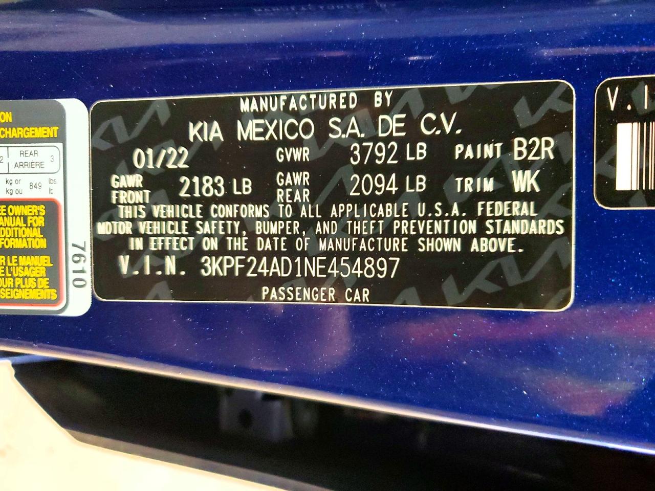 Kia Forte Lxs