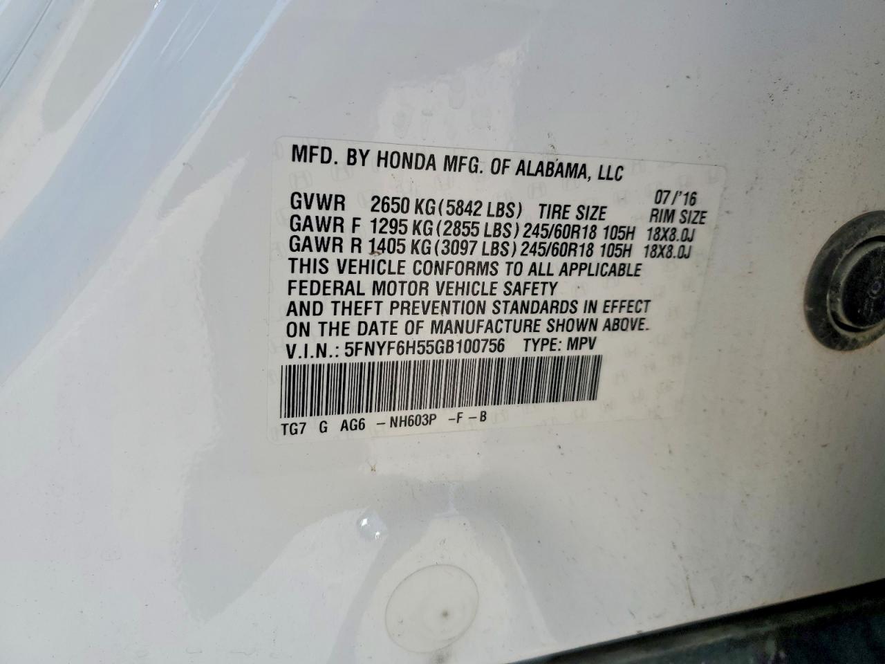 Honda Pilot Exl