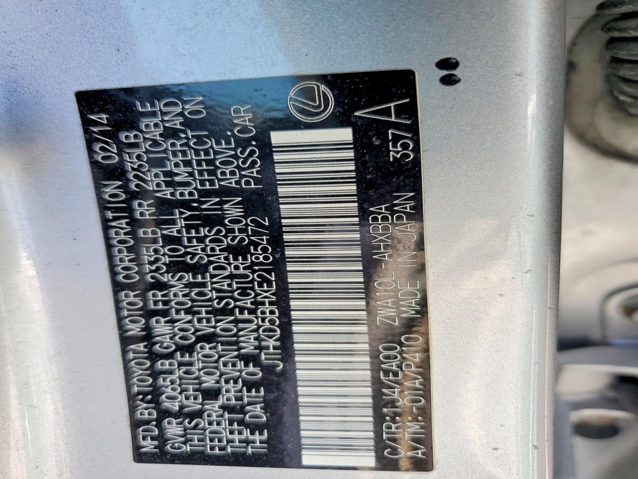 Lexus Ct Base